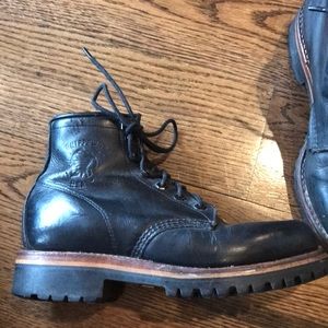 Chippewa Leather Moto Boots